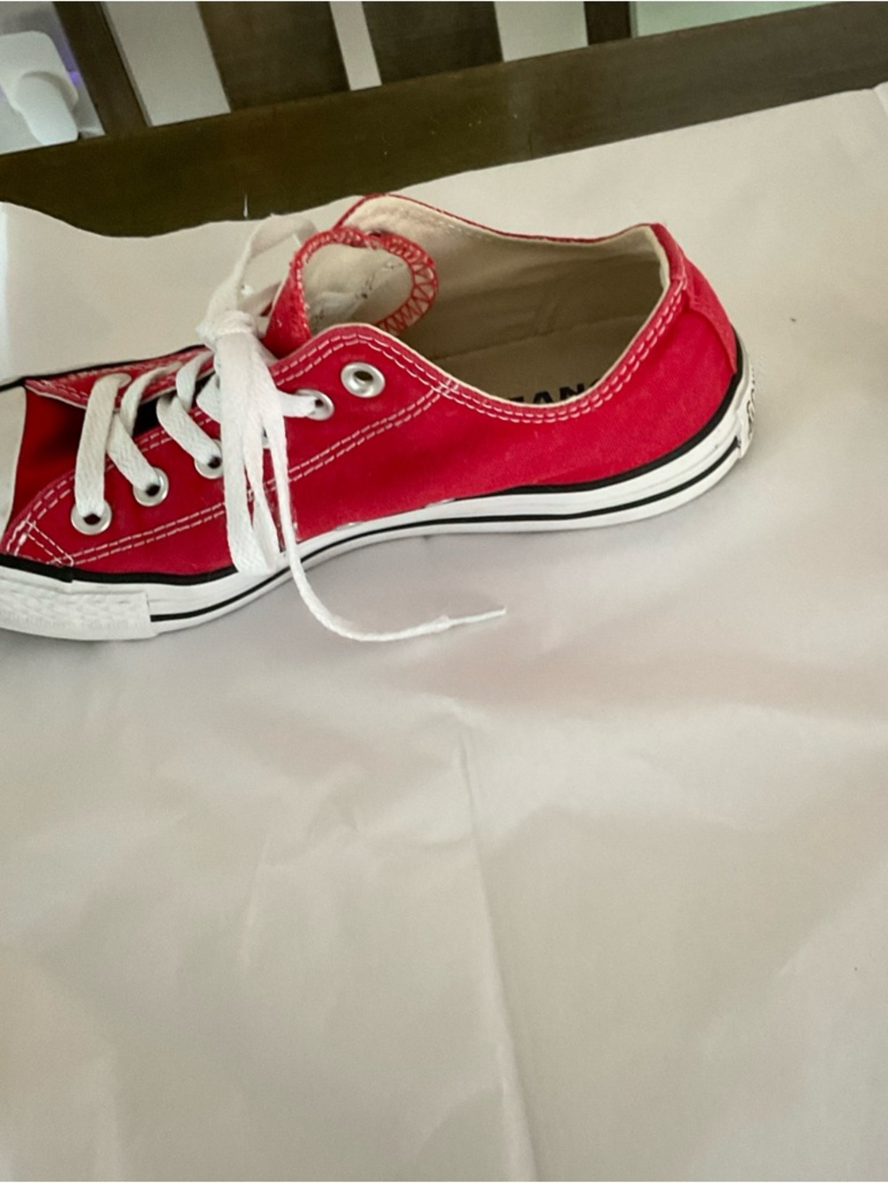 Converse All stars Red Pattern women size 8 - Picture 7 of 12